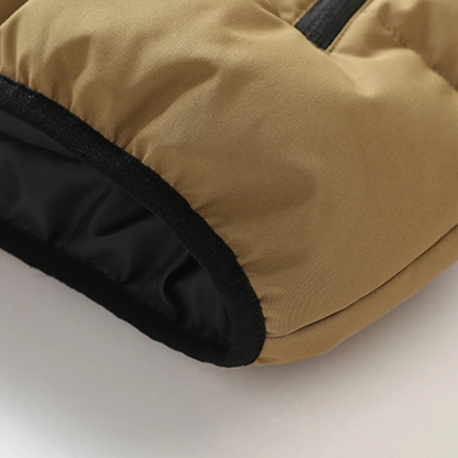 Men's Warm Hooded Puffer Vest Zip Pockets