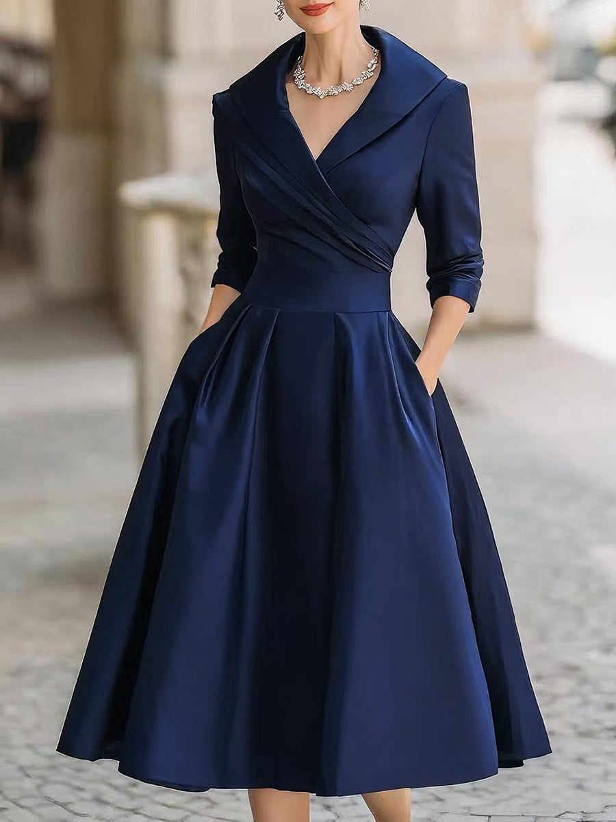 Classic Knee Length Reece Dress - VibreMode