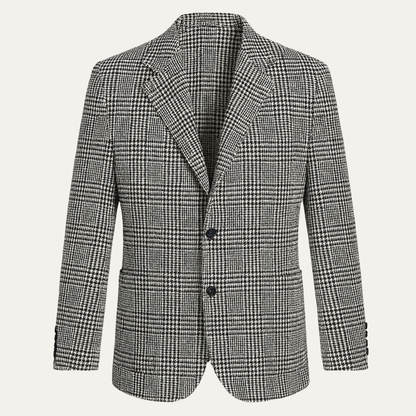 Men's Houndstooth Blazer Slim Fit Checked - VibreMode