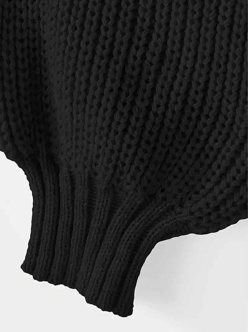 Fashionable Women's Cropped Sweater