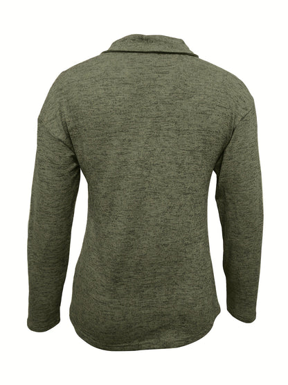 Relaxed Fit Crew Neck Long Sleeve Shirt