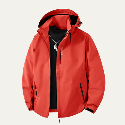 Waterproof Softshell Rain Jacket Windproof Hooded Outdoor Hiking Coat