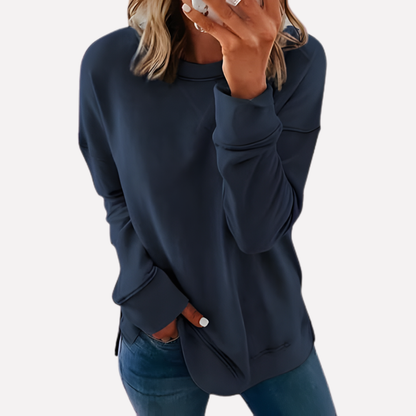 Women's Crew Neck Sweatshirt Cotton
