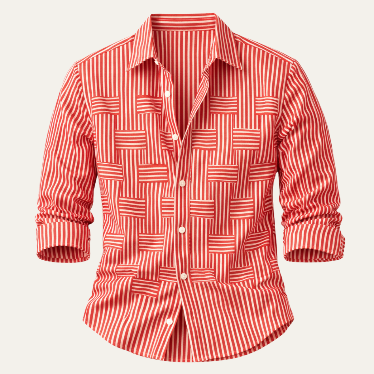 Dunhill Men's Striped Shirt Wrinkle Resistant Lightweight - VibreMode