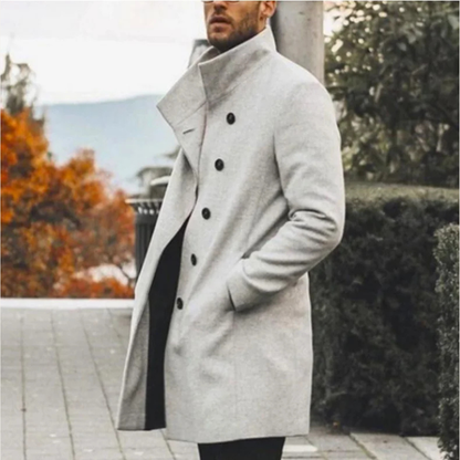 Torino Men's Wool Blend Overcoat Thick Winter Coat