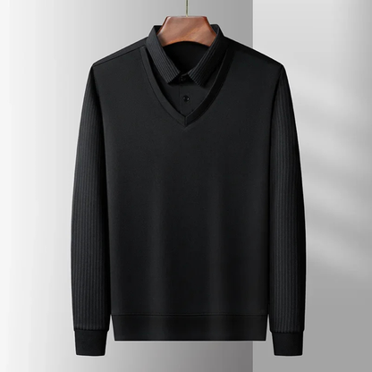 Men's Knit Polo Shirt Casual Business