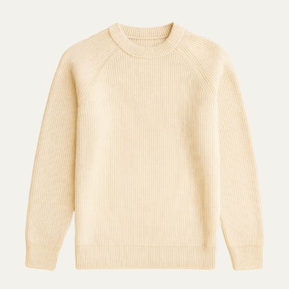 Men's Merino Wool Crew Neck Sweater - VibreMode