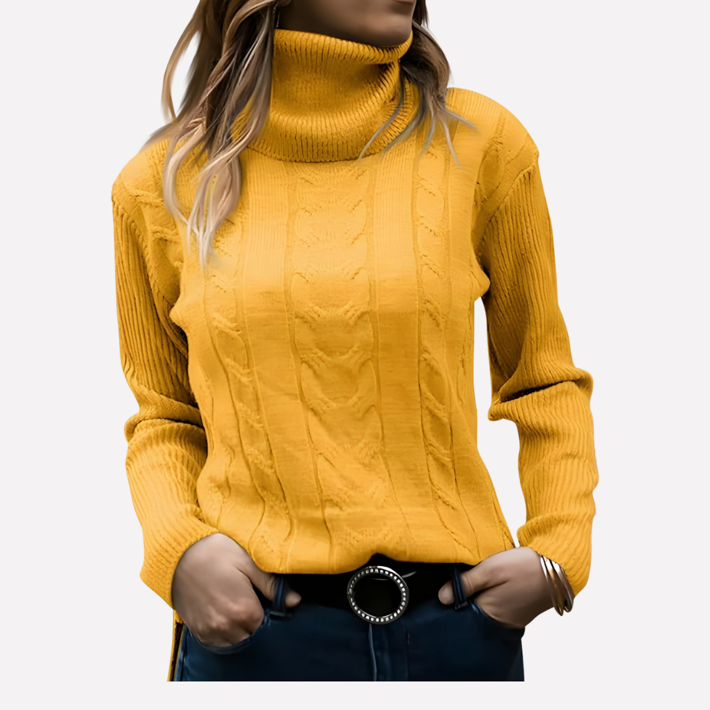 Women's Turtleneck Sweater Relaxed Fit