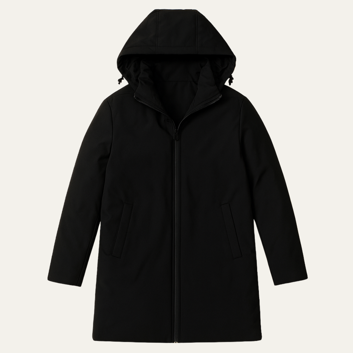 Men's Classic Fit Hooded Winter Coat - VibreMode