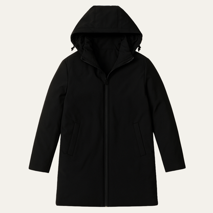 Men's Classic Fit Hooded Winter Coat - VibreMode