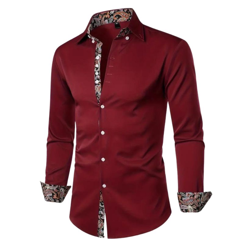 Men's Paisley Accent Dress Shirt