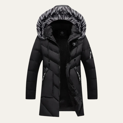 Men's Thickened Fleece Hooded Jacket - VibreMode