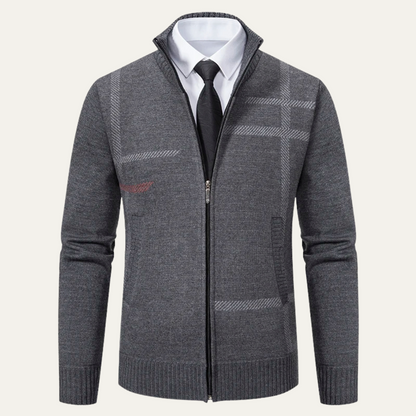 Men's Full Zip Knit Cardigan - VibreMode