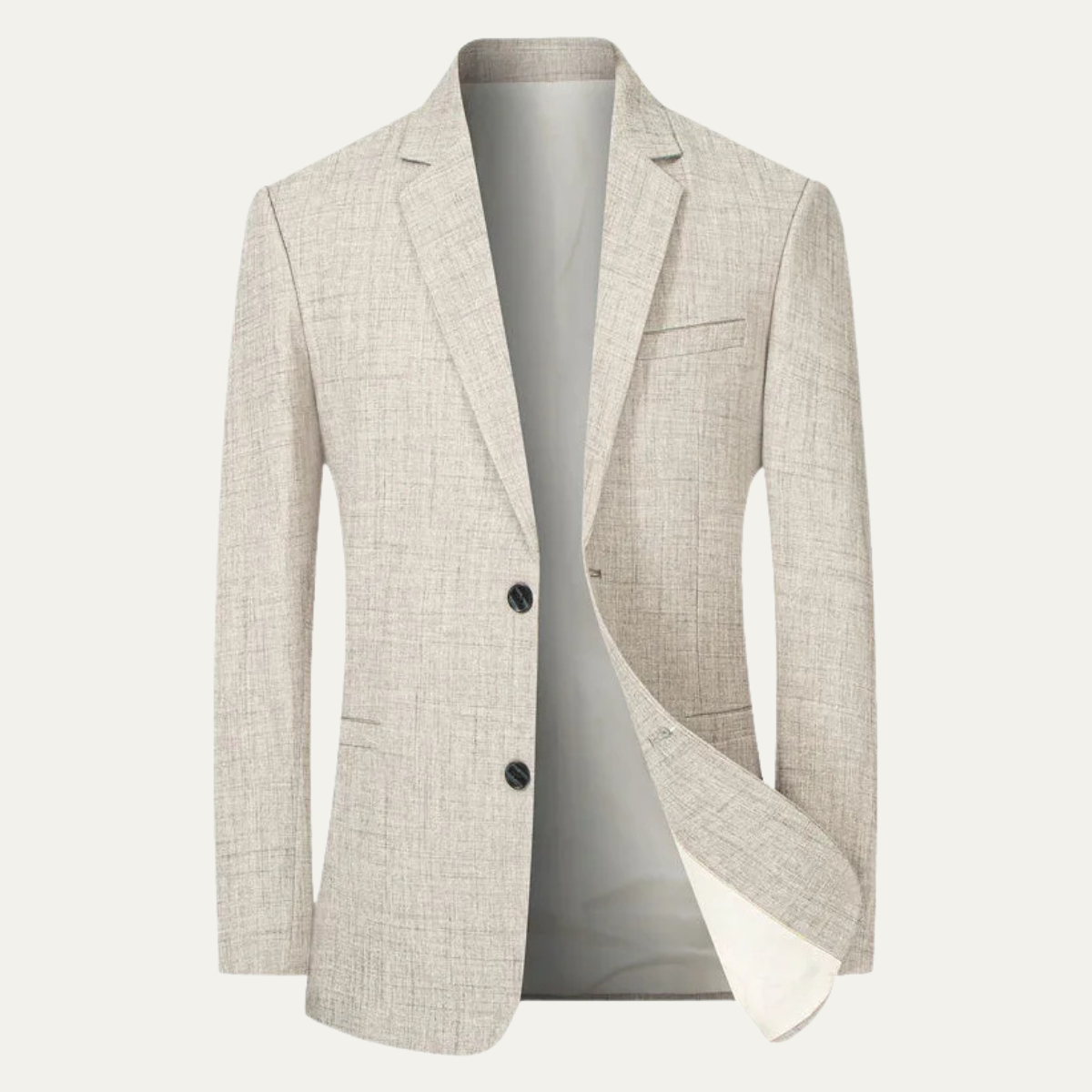 Men's Lightweight Single Breasted Blazer Casual Navy - VibreMode