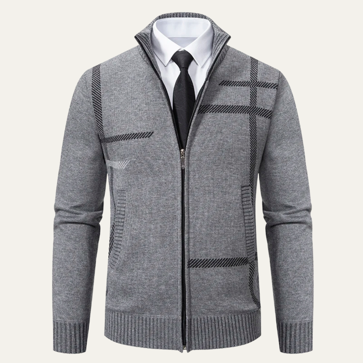 Men's Full Zip Knit Cardigan