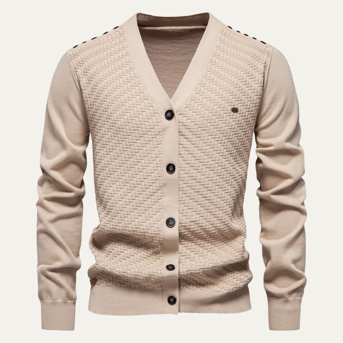 Men's Slim Fit Cardigan Lightweight Button Up - VibreMode
