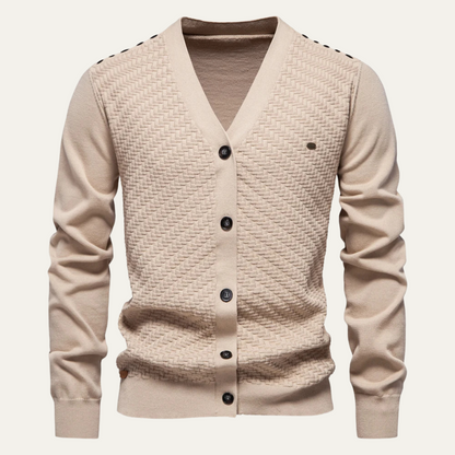 Men's Slim Fit Cardigan Lightweight Button Up - VibreMode
