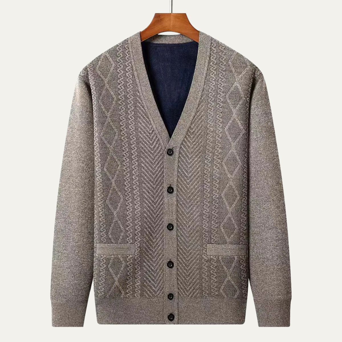 Trafalgar Men's Classic Knit Cardigan