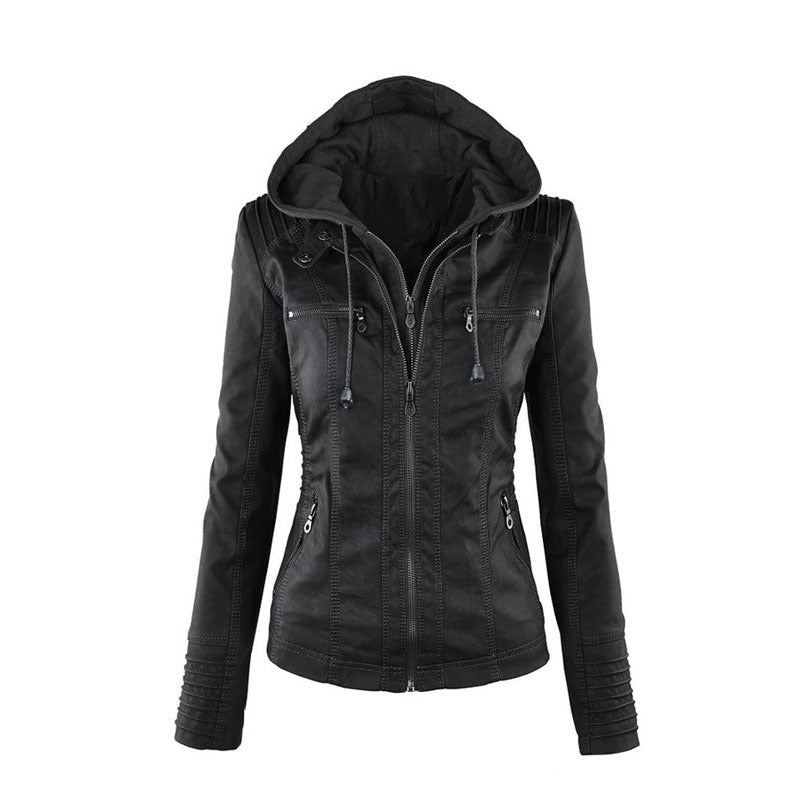 Women's Leather Summer Jacket Lightweight Brown - VibreMode