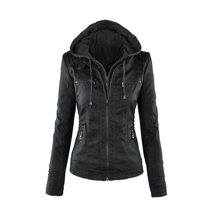 Women's Leather Summer Jacket Lightweight Brown - VibreMode