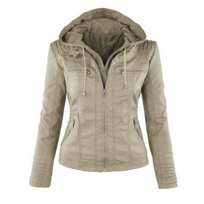 Women's Leather Summer Jacket Lightweight Brown