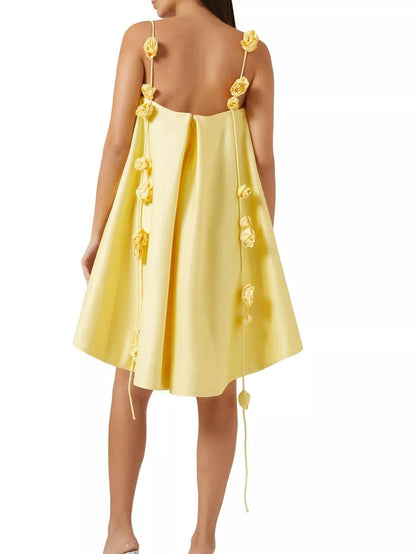 Pretty Flower Strap Bodycon Dress