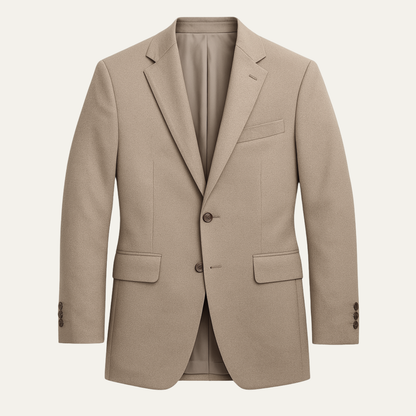 Men's Slim Fit Suit 2 Piece Formal Wool Jacket Trousers - VibreMode