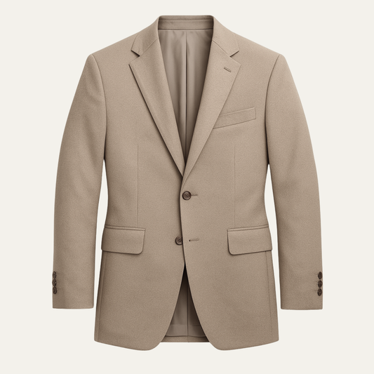 Men's Slim Fit Suit 2 Piece Formal Wool Jacket Trousers - VibreMode