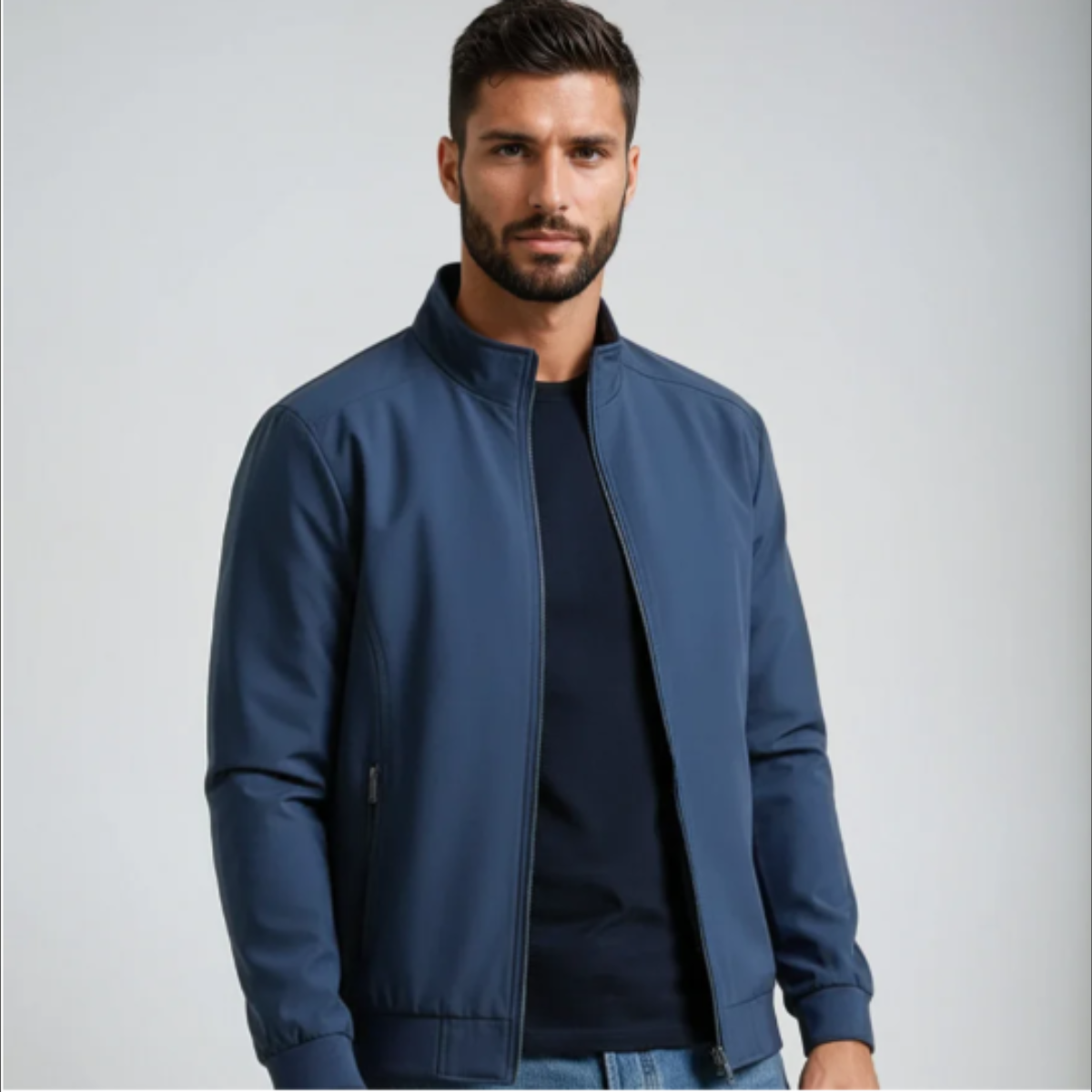 Men's Retro Windproof Mid Coat Lightweight