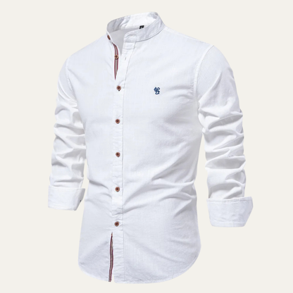 Men's Cotton Linen Dress Shirt