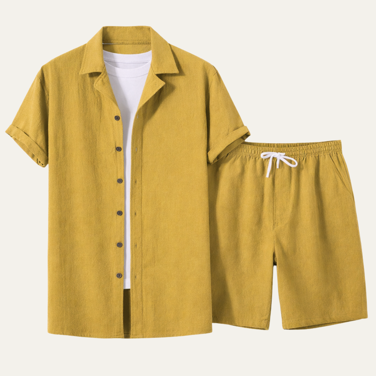 Men's Summer Co Ord Set Shirt And Shorts - VibreMode