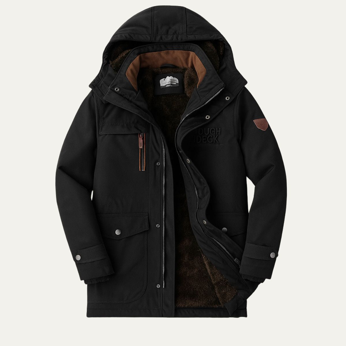 Men's Quilted Loose Fit Jacket Weather Resistant
