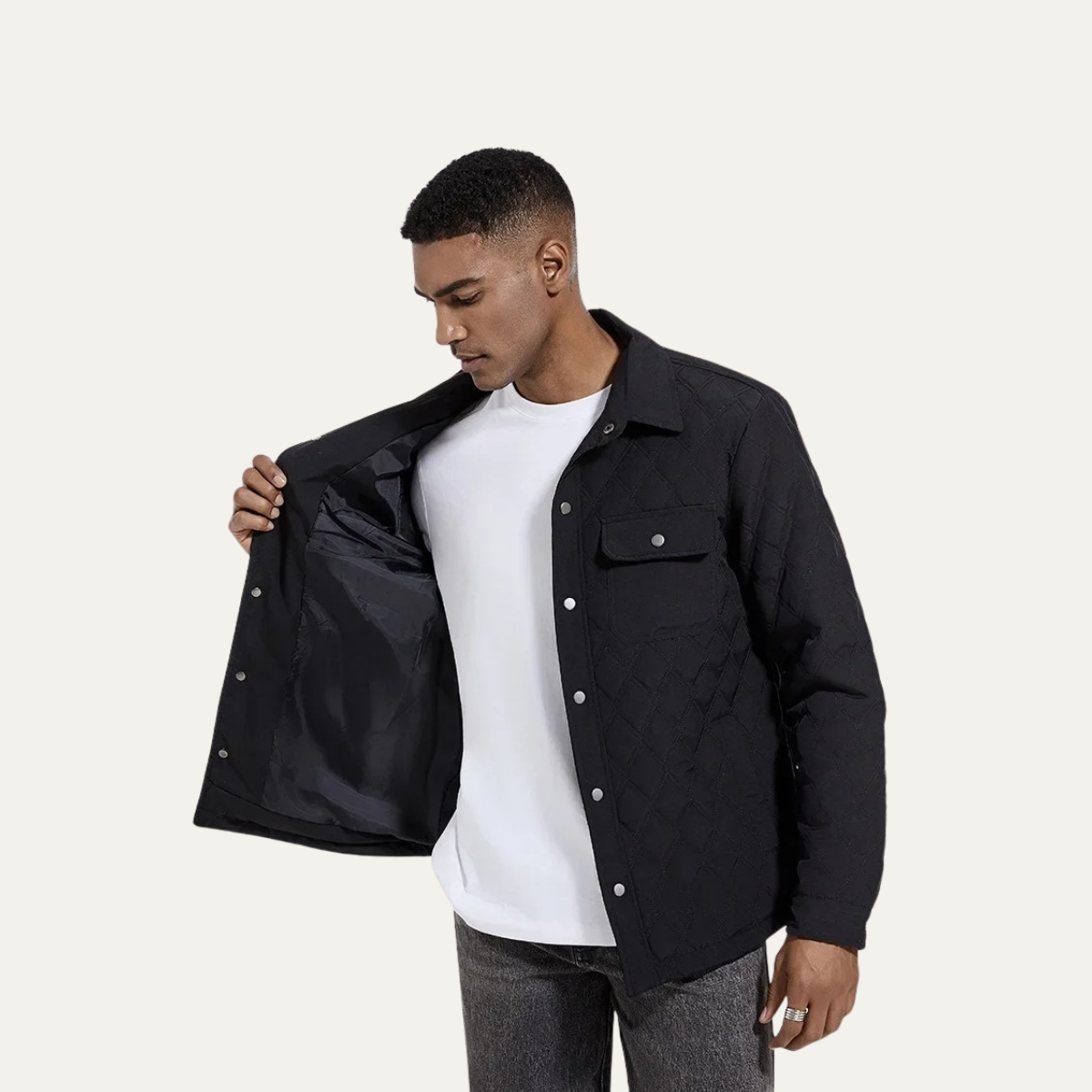 St Davids Men's Quilted Jacket Lightweight