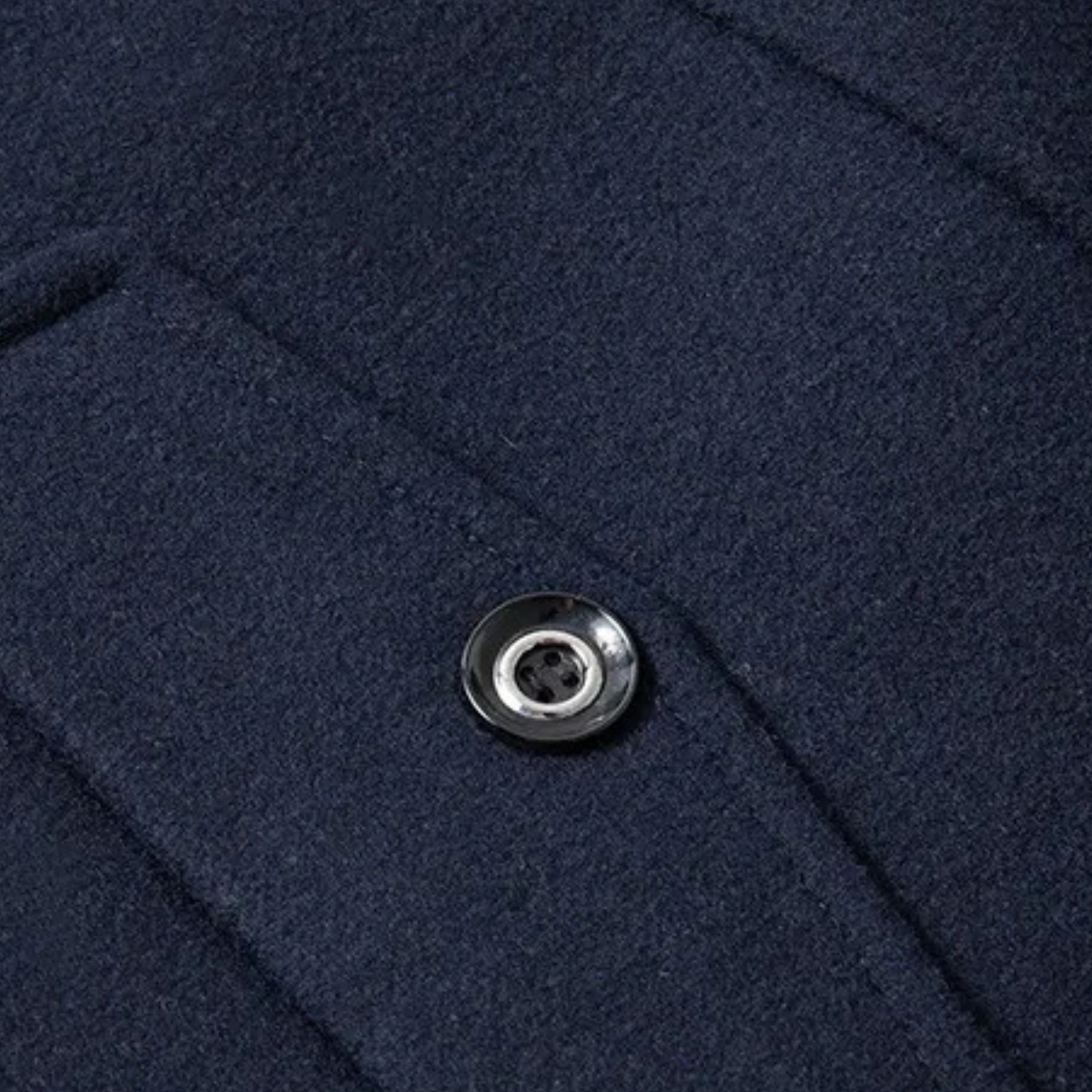 Kensington Men's Wool Trench Coat Double Collar