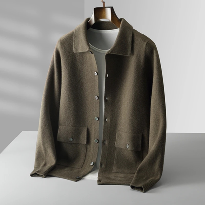 Men's Merino Wool Knit Cardigan