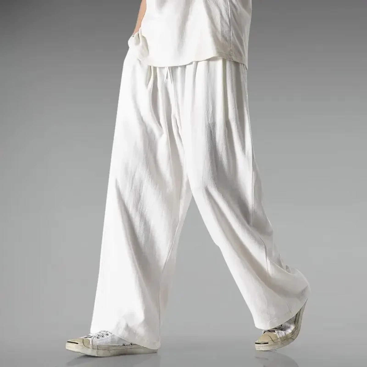 Men's Cotton Linen Loose Fit Pants
