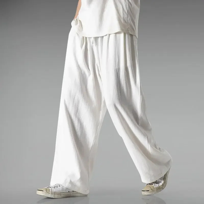 Men's Cotton Linen Loose Fit Pants