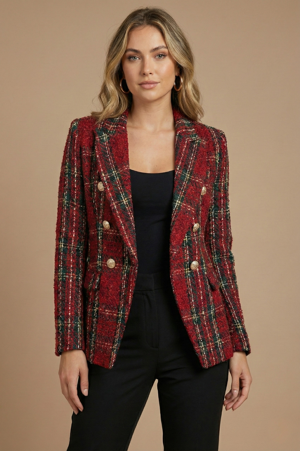 Classic Ladies Spring Tailored Blazer Jacket
