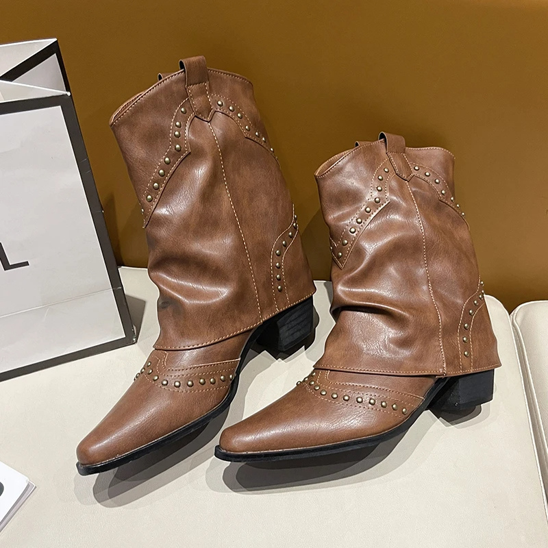 Women's Studded Western Boots