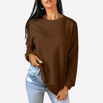 Women's Crew Neck Sweatshirt Cotton
