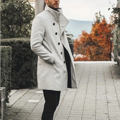 Torino Men's Wool Blend Overcoat Thick Winter Coat