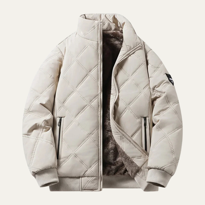 Men's Thermal Quilted Jacket Diamond Pattern