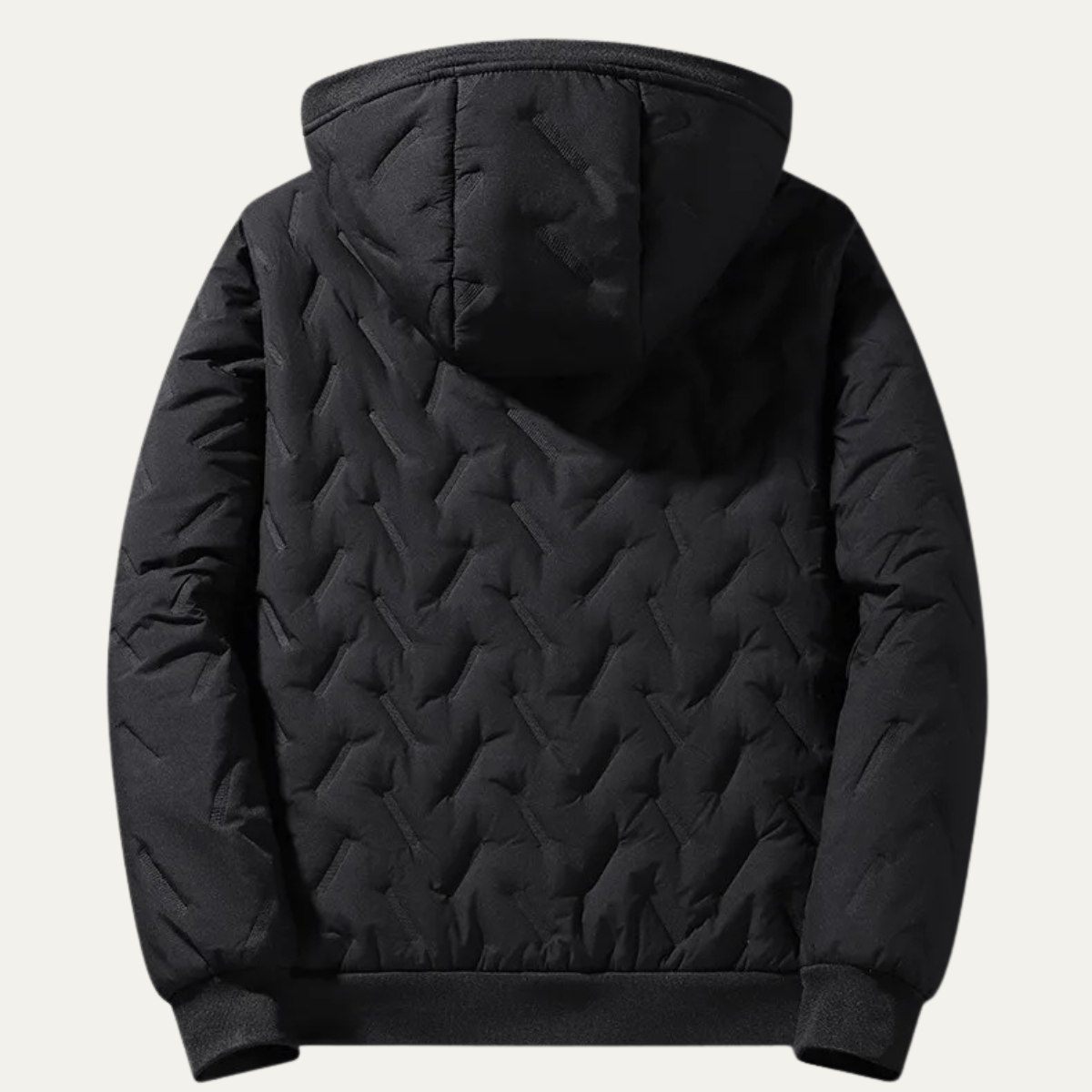 Men's Thermal Fleece Windproof Hooded Jacket