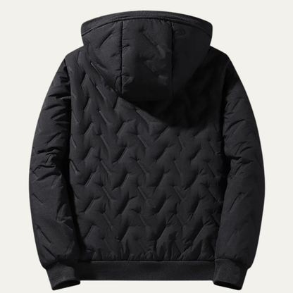 Men's Thermal Fleece Windproof Hooded Jacket