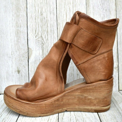 Ankle Strap Wedge Sandals in Chic Bohemian Style