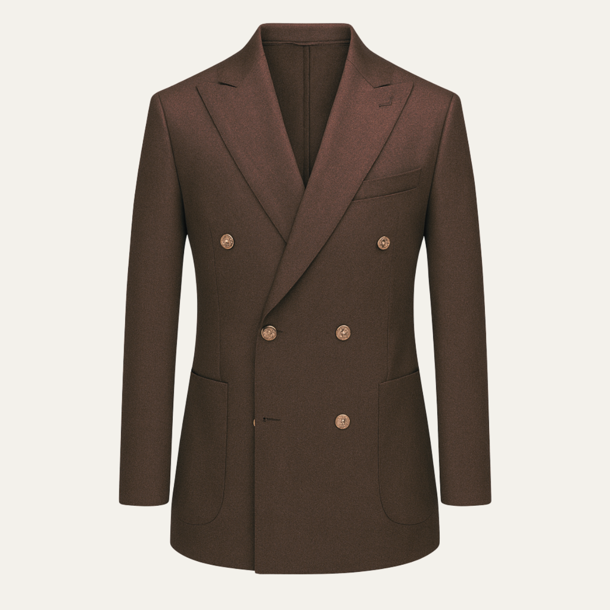 Men's Slim Fit Double Breasted Suit Formal 2 Piece - VibreMode