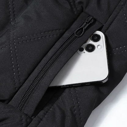 Men's Thermal Quilted Jacket Diamond Pattern
