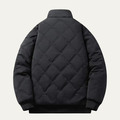 Men's Thermal Quilted Jacket Diamond Pattern