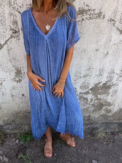 Women's Maxi Dress Flowy Garnet Cocktail