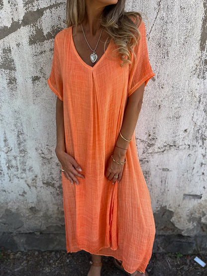 Ruby Red Flowy Long Maxi Party Dress